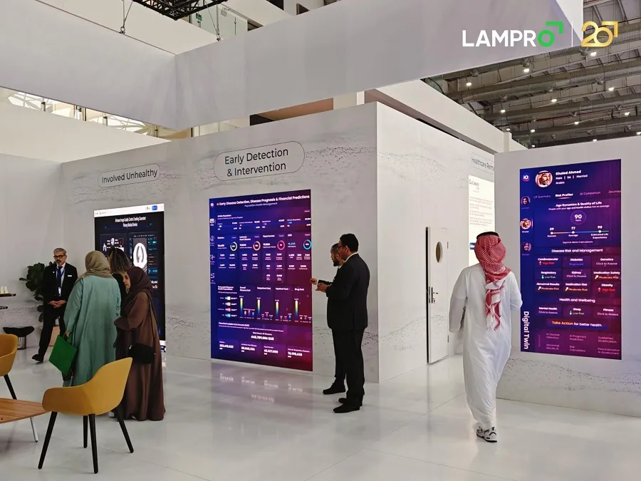 LAMPRO Lights Up Global Health Exhibition with Its Innovative LRS2.9 Displays