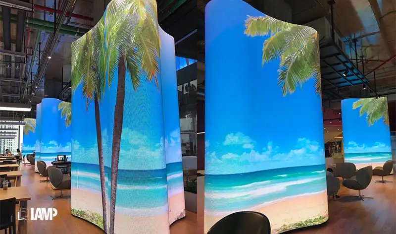 Shaped Pillar Screen