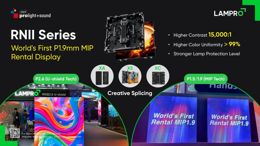 LAMPRO Showcases Next-Gen Rental LED Displays at Prolight+Sound 2025