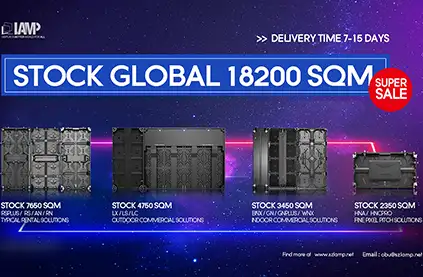 LAMP has your back with 18,200 square meters LED products in stock!