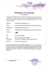 FCC Certificate