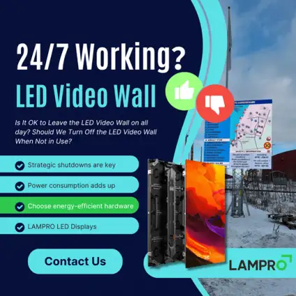 Is It OK to Leave the LED Video Wall 24/7?